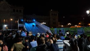 Zona 1: festival de Navidad en el epicentro de las manifestaciones ciudadanas